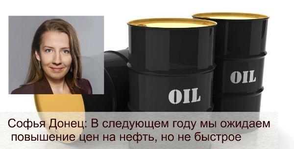 Софья Донец: «В следующем году мы ожидаем повышение цен на нефть, но не быстрое»